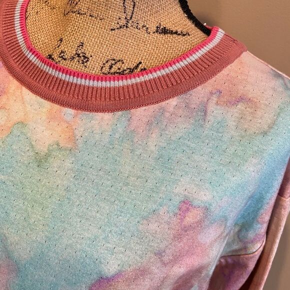 NWT Anthropologie Conditions Apply Pia Marble-Dyed Sweatshirt XS #086 - Picture 6 of 6